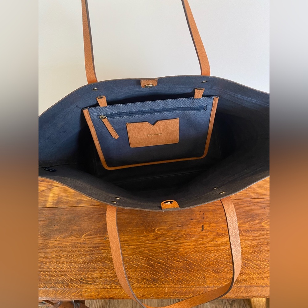 100% Leather Cole Haan Tote - Picture 7 of 9